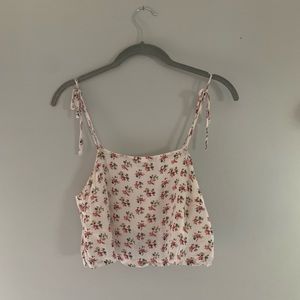 American Eagle Tie Shoulder Crop Tank